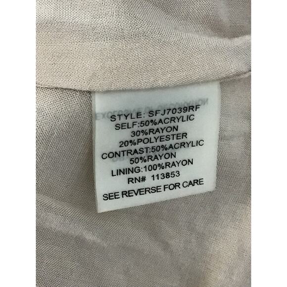 41 Hawthorne Stitch Fix Alesund Tweed Blazer Elbow Patch XS Camel Tan NWT NEW - Picture 11 of 12